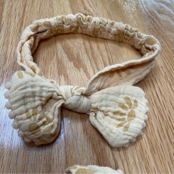 Emily & Oliver boho muslin cotton golden sun romper & headband. Size 6-9 months - Picture 3 of 6